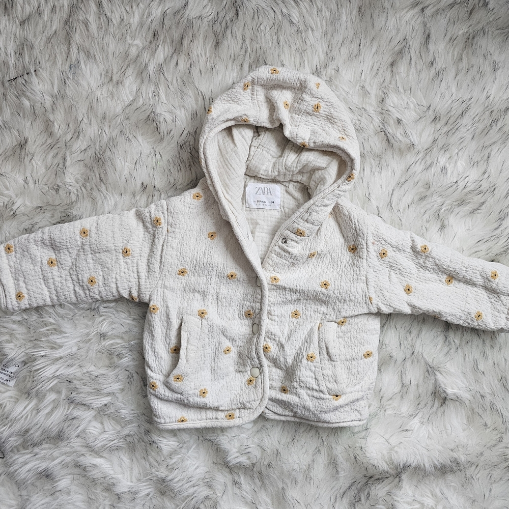 Zara Hooded Floral Jacket